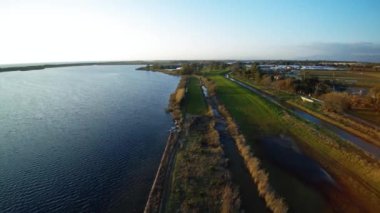 Circeo Milli Parkı, Lazio, İtalya Hava görünümünü. 4 k video biçimi