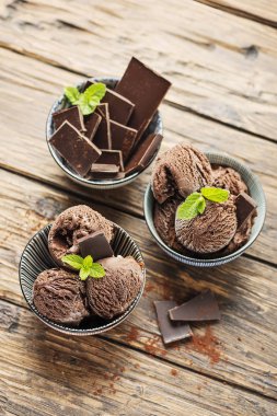 çikolatalı dondurma.