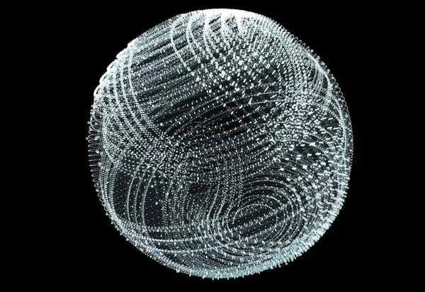 Abstract sphere. 3D illustration