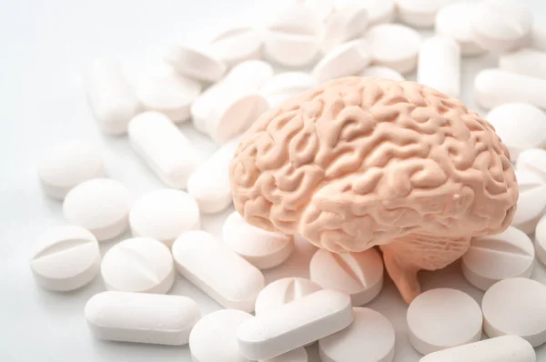 Los Nootrópicos Utilizan Para Mejorar Memoria Función Neural Las Drogas — Foto de Stock