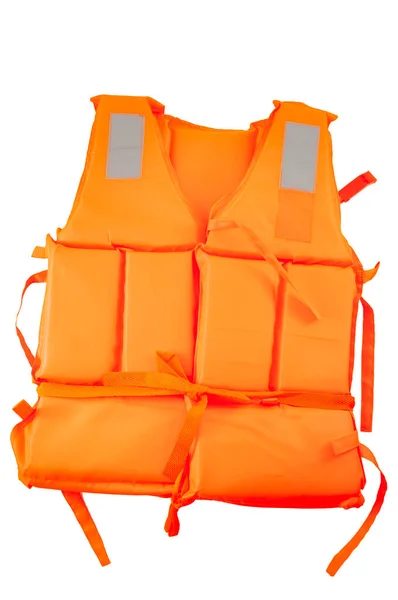 Maritime Safety Equipment Floatation Device Water Activities Concept Orange Life — Stock Photo, Image