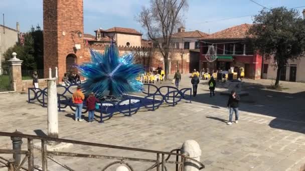 Gamla stan i Murano, Italien — Stockvideo