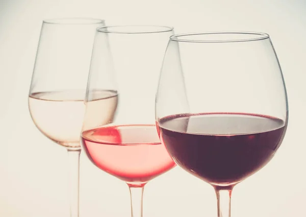 Komplet kieliszków wina — Zdjęcie stockowe
