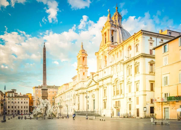 Piazza Navona, Róma, Olaszország — Stock Fotó