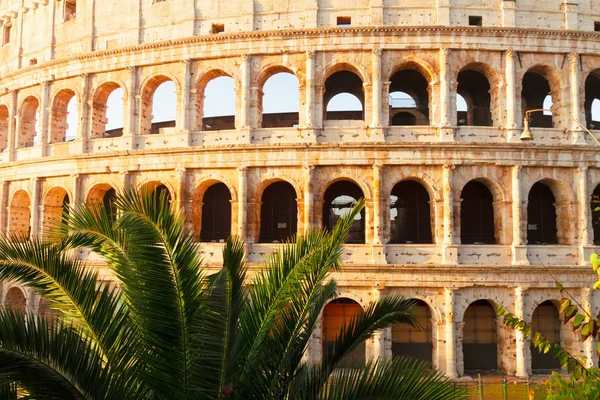 Колизей на закате в Риме, Италия — стоковое фото