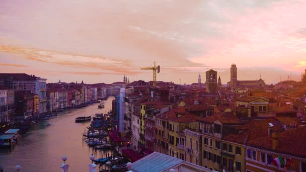 Büyük Kanal, Venedik, İtalya — Stok video