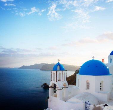 Oia, geleneksel Yunan köyü.