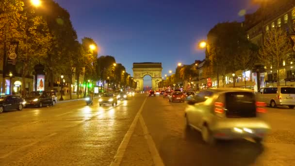 Arc de triomphe, Parijs, Frankrijk — Stockvideo
