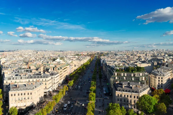 Avenue des champs Elysées, Paříž — Stock fotografie