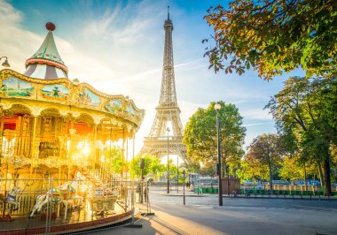 Eiffel turu ve Trocadero, Paris 'ten
