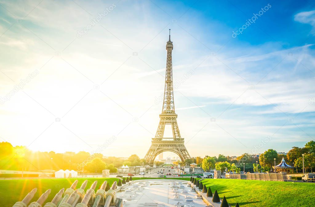 eiffel tour and from Trocadero, Paris