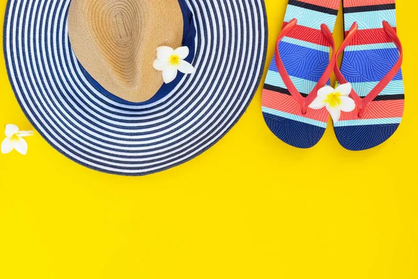 Verão flat lay cenário — Fotografia de Stock