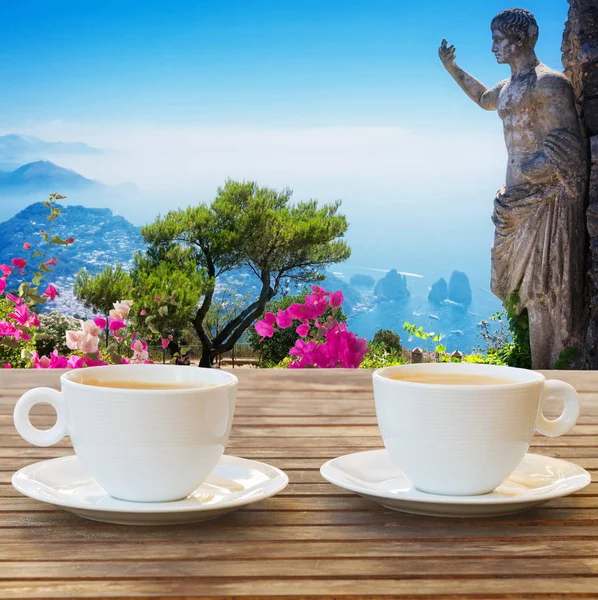 Taza de café en Capri, Italia — Foto de Stock