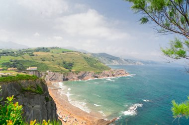 Zumaia kıyıları, Pais Vasco İspanya