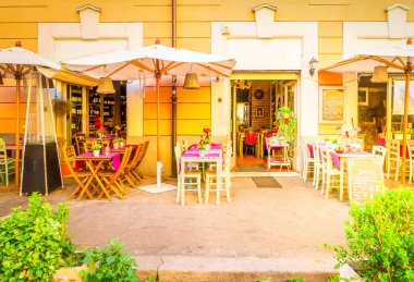 sokakta Trastevere, Roma, İtalya