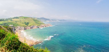 Zumaia kıyıları, Pais Vasco İspanya