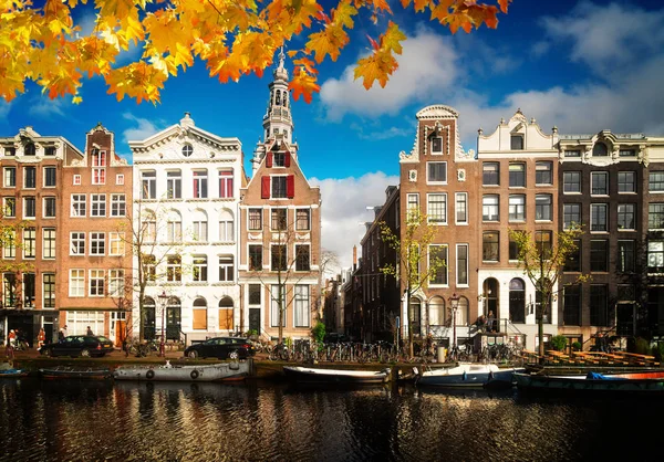 Maisons d'Amstardam, Pays-Bas — Photo
