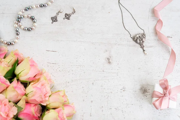 Pembe Gül çiçek — Stok fotoğraf