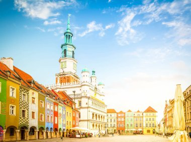 Poznan, Polonya 'daki eski pazar meydanı