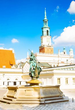 Poznan, Polonya 'daki eski pazar meydanı