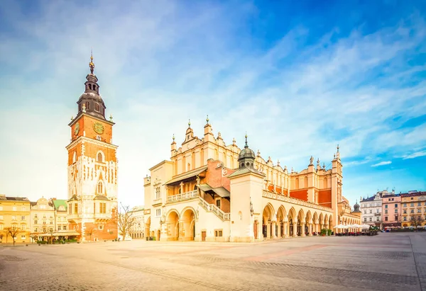 Tržního náměstí v Krakově, Polsko — Stock fotografie