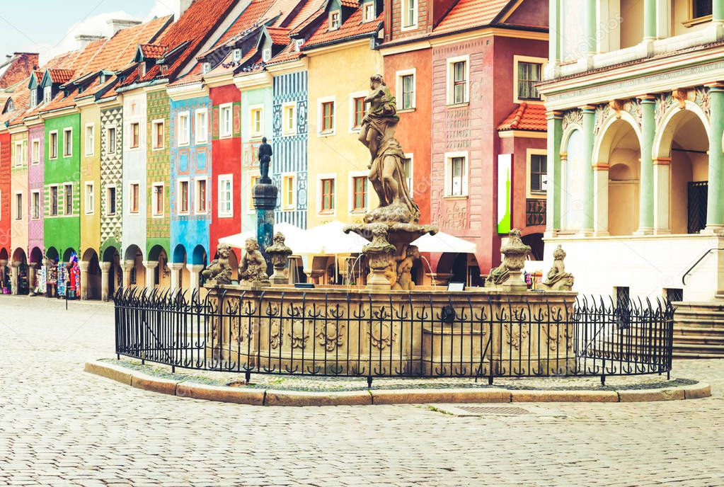 renaissance houses , Poznan, Poland