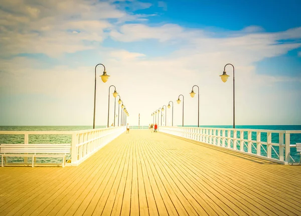 Vieux quai à Gdynia — Photo