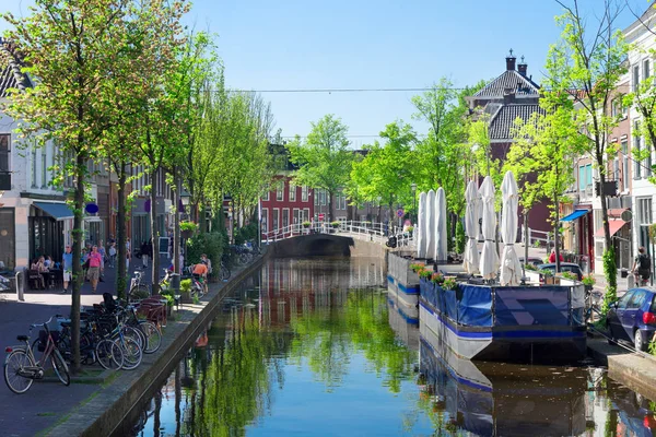 Delft cidade velha na Holanda — Fotografia de Stock