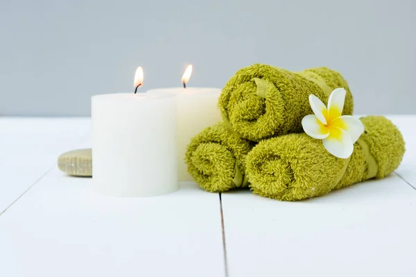 Beauty background with candles — Stock Photo, Image