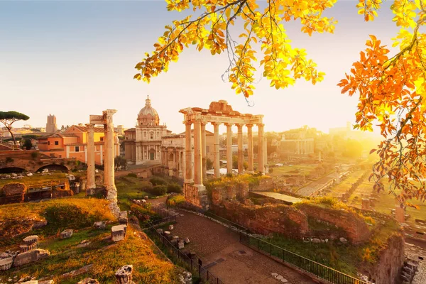 Foro - Ruinas romanas en Roma, Italia — Foto de Stock