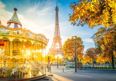 Eiffel turu ve Trocadero, Paris 'ten