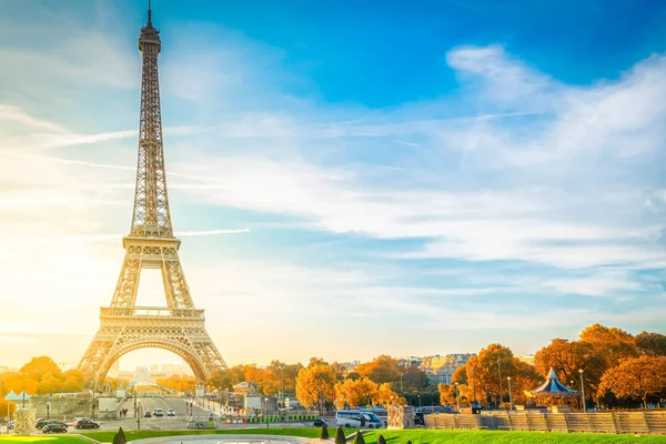 Eiffel tour und von Trocadero, Paris — Stockfoto