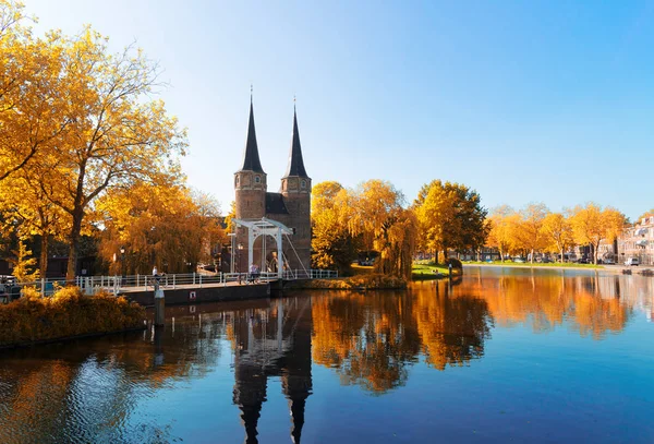 Oosrpoort gate in Delft, Nederland — Stockfoto