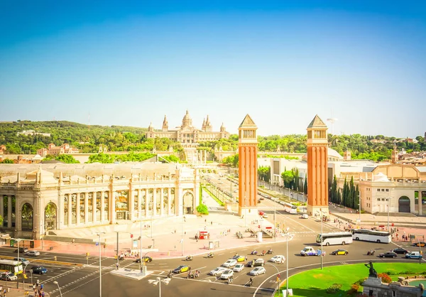 Square of Spain, Barcelona — Stock Photo, Image