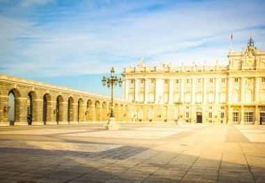 iç avluya Kraliyet Sarayı, madrid, İspanya