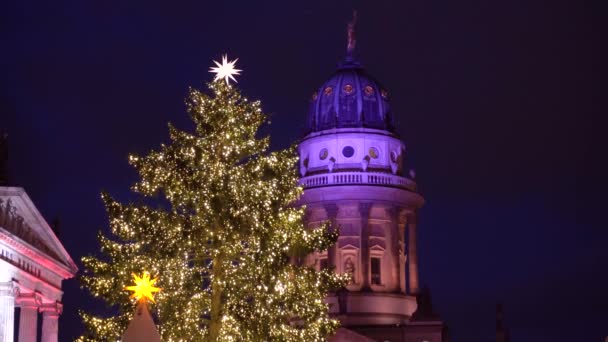 Berlin 'de Noel pazarı — Stok video