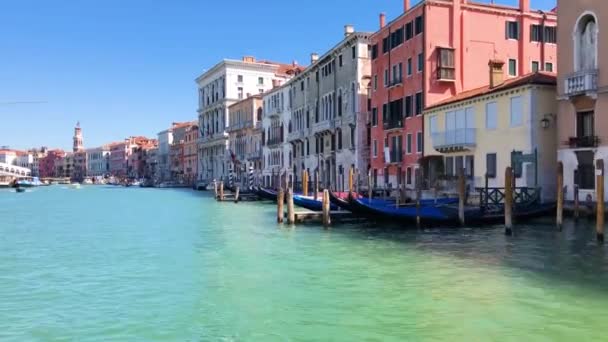 Rialto bridge, Benátky, Itálie — Stock video