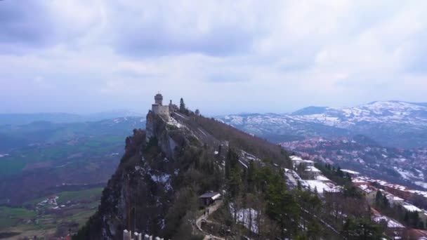 Zamek San marino — Wideo stockowe