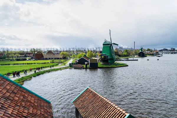 Hollanda rüzgar değirmenleri — Stok fotoğraf