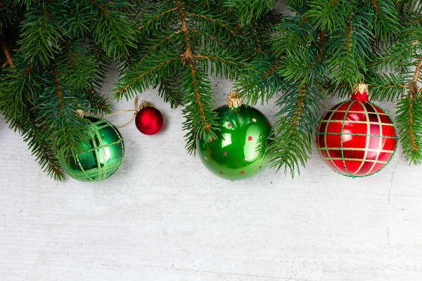 Green and red christmas — Stock Photo, Image