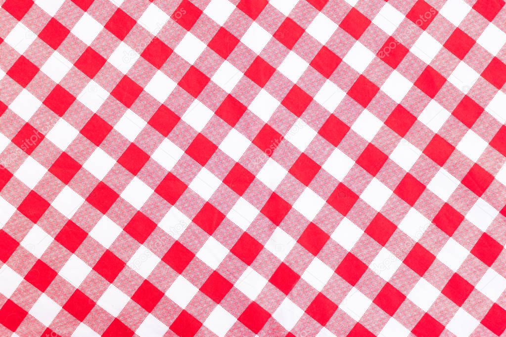 Red and white textile background