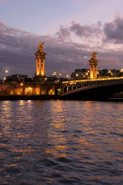 Most alexandre iii a eiffel tower, Paříž, — Stock fotografie