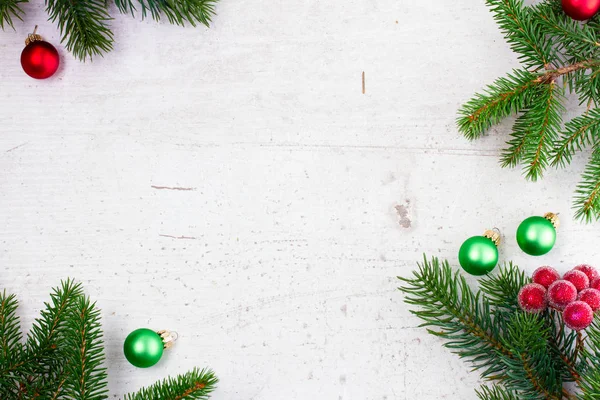 Green and red christmas — Stock Photo, Image