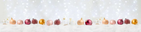 Белое Рождество со снегом — стоковое фото