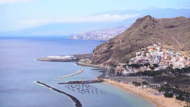 Las Teresitas beach, Tenerife — Stok video