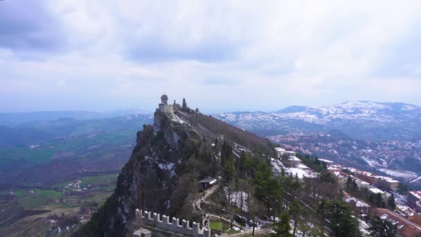 Hrad San marino — Stock video