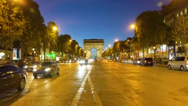 Arc de triomphe，法国巴黎 — 图库视频影像