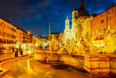 Piazza Navona, Roma, İtalya