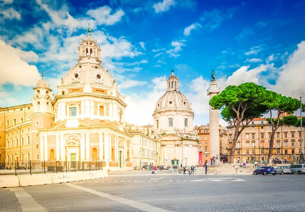 Piazza Foro Traiano Rome, Italy — Stock Photo, Image
