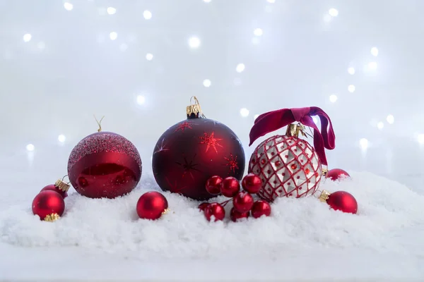 Christmas scene with snow — Stock Photo, Image